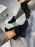 MADRID HAKİKİ SÜET SIYAH BOOTIE